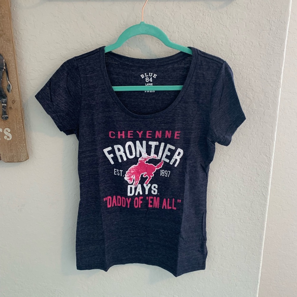 👚 Cheyenne Frontier Days Tee Navy Large